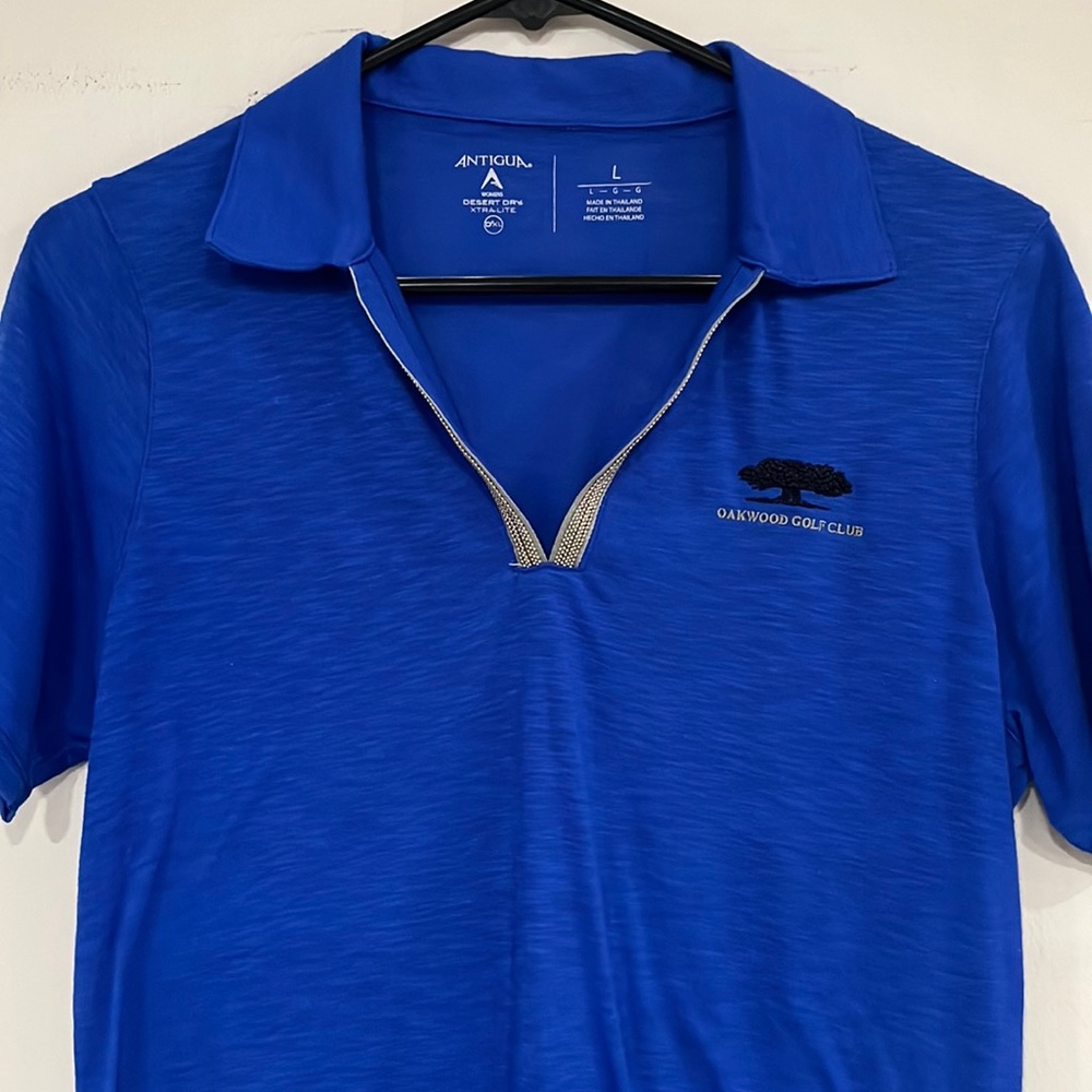 Antigua ladies large golf polo.
